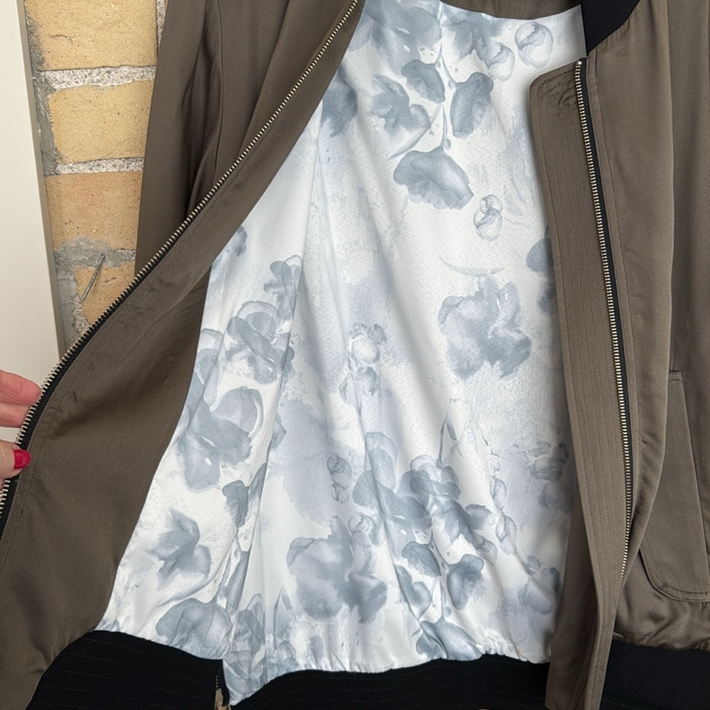 New Soia & Kyo Dark Olive Bomber Jacket - Picture 5 of 8